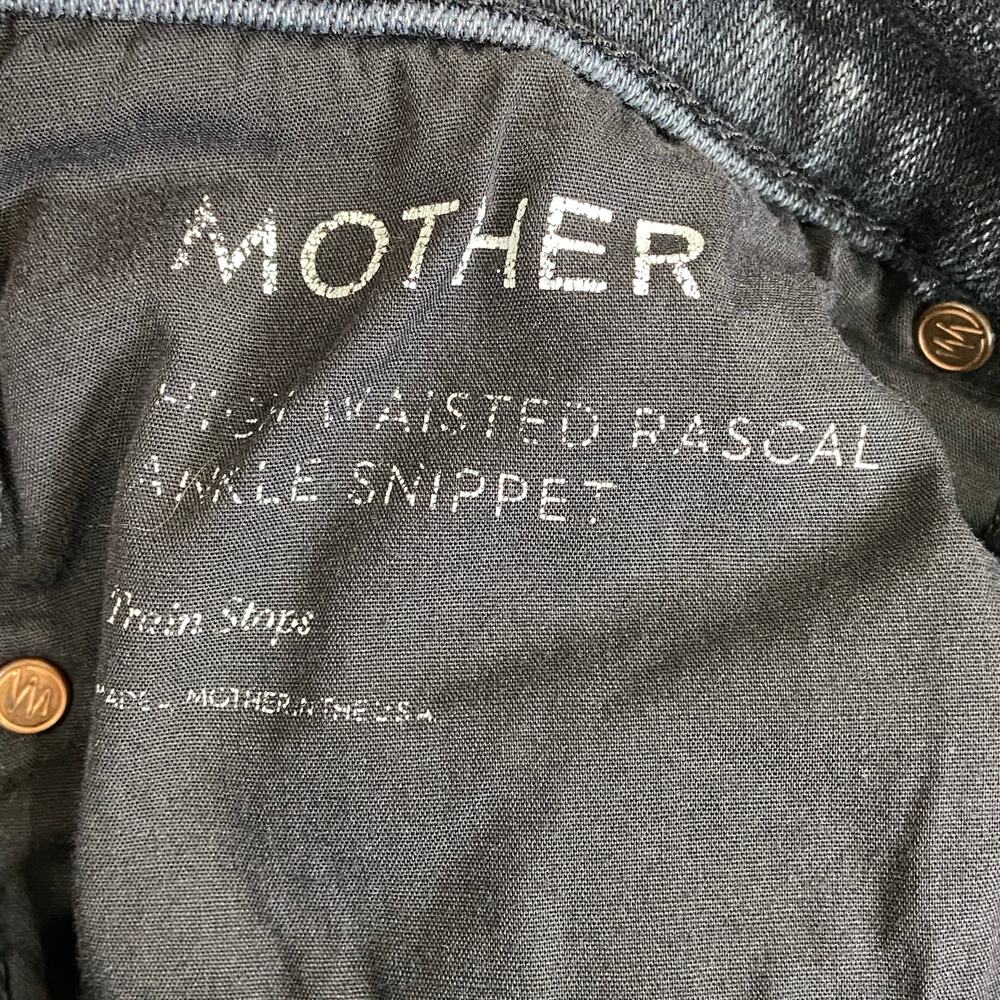 Mother Jeans High Waisted Rascal Ankle Snippet Train Stops Wash Size 28 - Picture 11 of 16